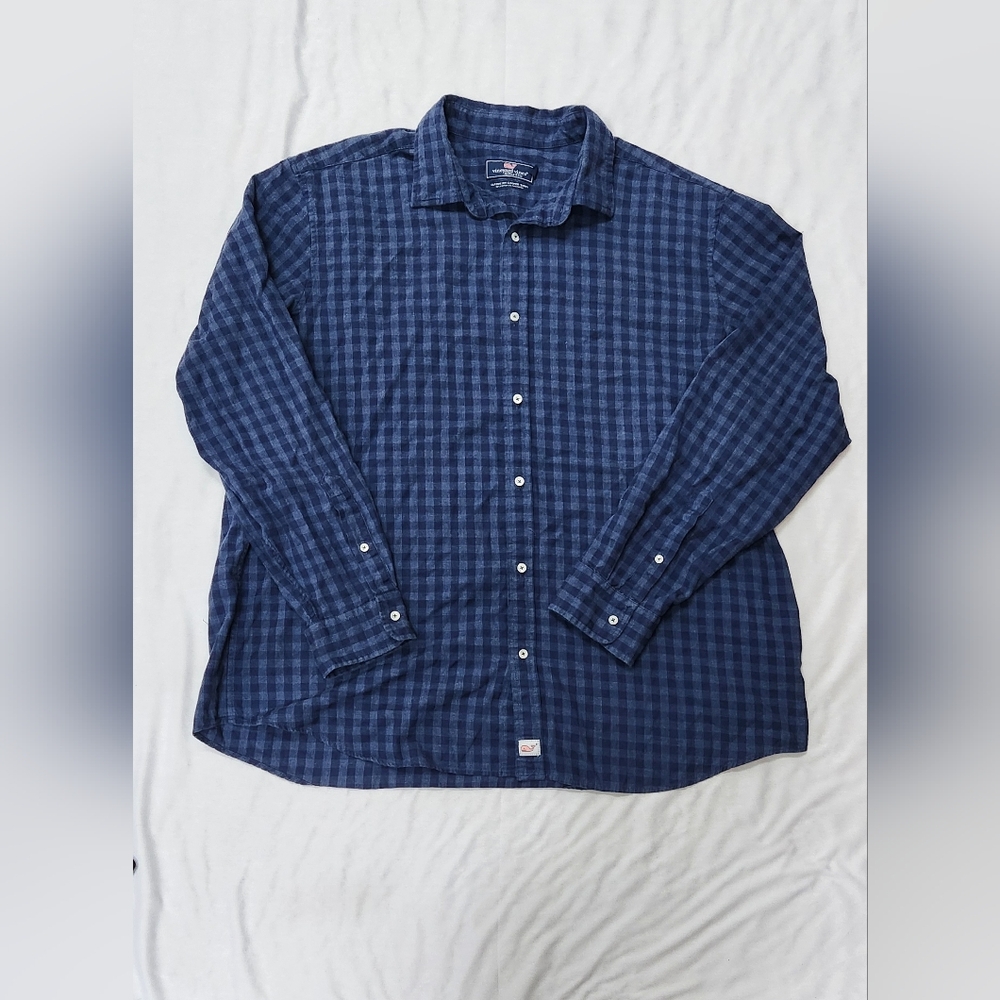Vineyard Vine Mens Plaid Shirt